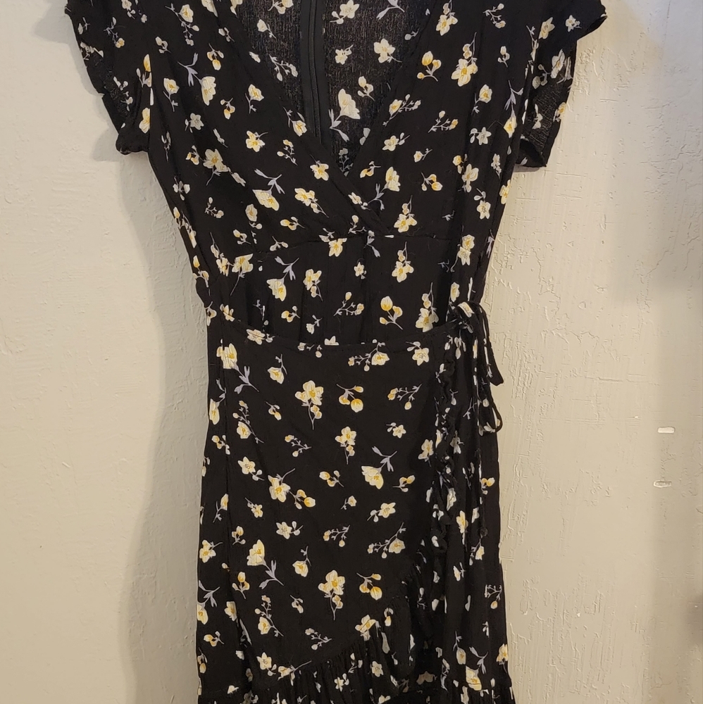 Floral wrap dress